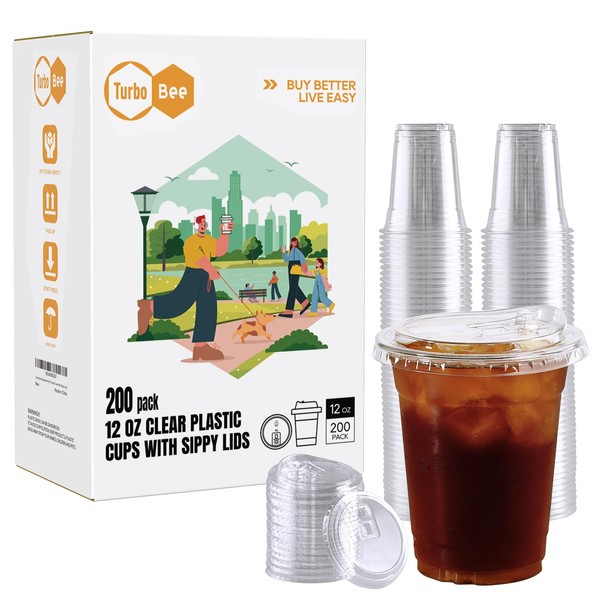 Turbo Bee Turbo Bee 12 OZ 200 Sets Clear Plastic