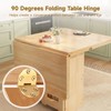 4 PCS 90 Degrees Folding Table Hinges, Brass Hinges with