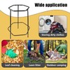 Aobiono Leaf Trash Bag Holder Stand, 30-55 Gallon Capacity, Metal