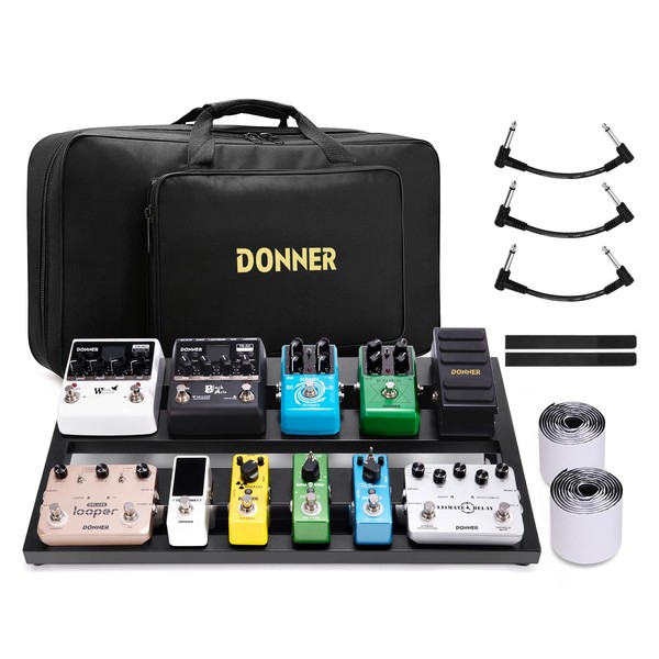Donner Donner Guitar Pedal Board Case DB-3 Aluminium Pedalboard 20'