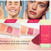 Mysense Pink Cream Blush Stick, Multi-use Makeup Blush Stick for