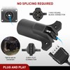 Nilight 7-Way to 5 Way Flat Blade Trailer Adapter