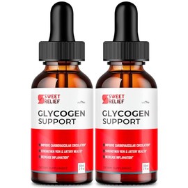 VIVE MD Sweet Relief Glycogen Support Drops - Sweet Relief Blood Vessel Cleaner Supplement, Glycogen Support Sweet Relief Advanced Formula SweetRelief Drops for Overall Health + Wellness (2 Pack)