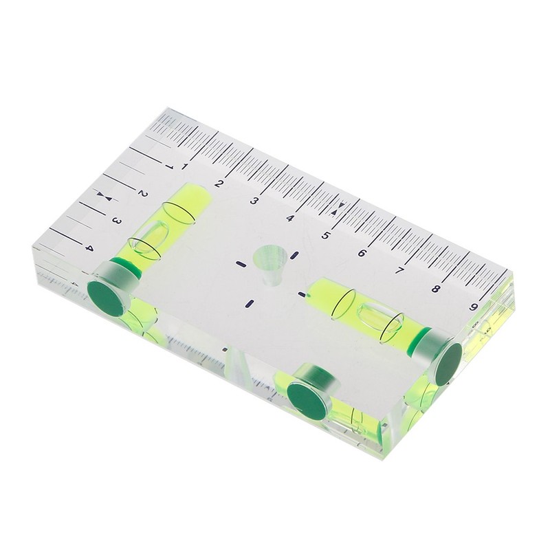 GUMEI High Precision Transparent Two Direction Magnetic Level Bubble Mini
