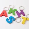 [Slip-on] Keychain (JK-1401 Alphabet Keychain, H(Purple), One Size