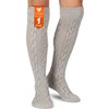 German Wear Traditional Bavarian Knee High Socks, Cable Knit Socks,