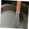 BESPORTBLE 2pcs Stainless Steel Cleaning Brush Handle for Pots Pans