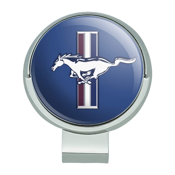 GRAPHICS & MORE Ford Mustang Logo Golf Hat Clip with Magnetic Ball Marker