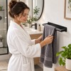 Stainless Steel Towel Rack for Bathroom Use – Self-Adhesive Single