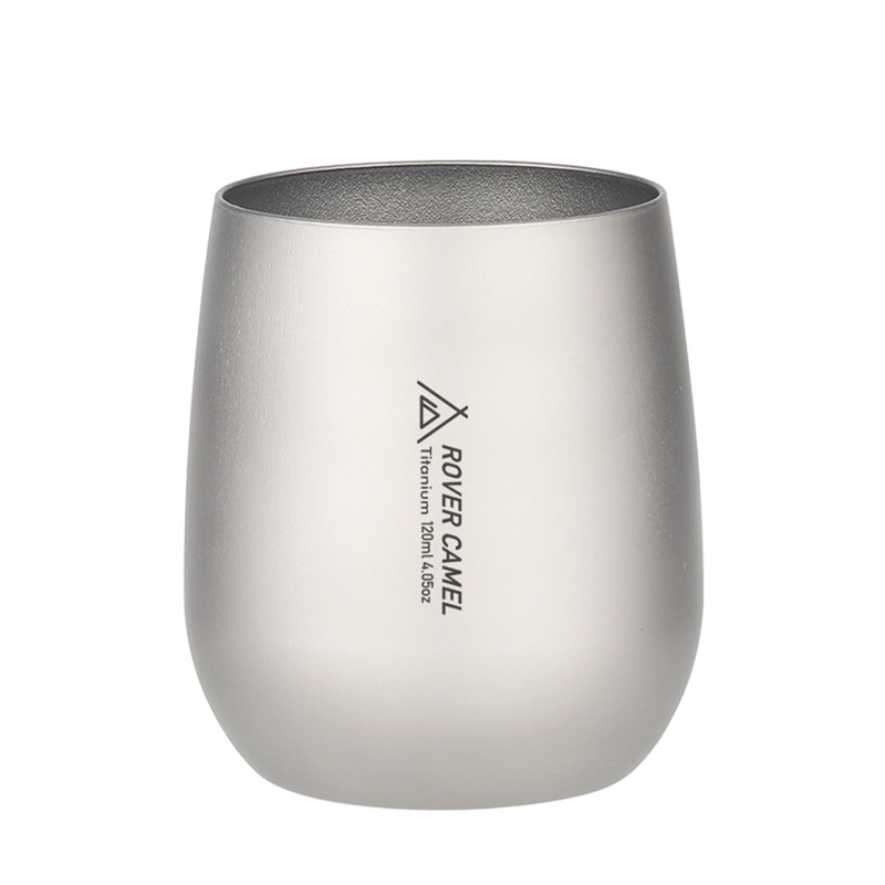 120ml Ultralight Titanium Double Wall Insulated Water Cup Tea Cup