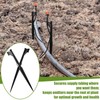 GlikCeil 100 Pcs 12.8" Irrigation Drip Support Stakes 1/4 Inch