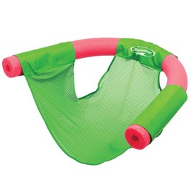 SwimWays Pool Noodle Sling Mesh Chairs, 4 Pack Set (2 Blue , 2 Green)