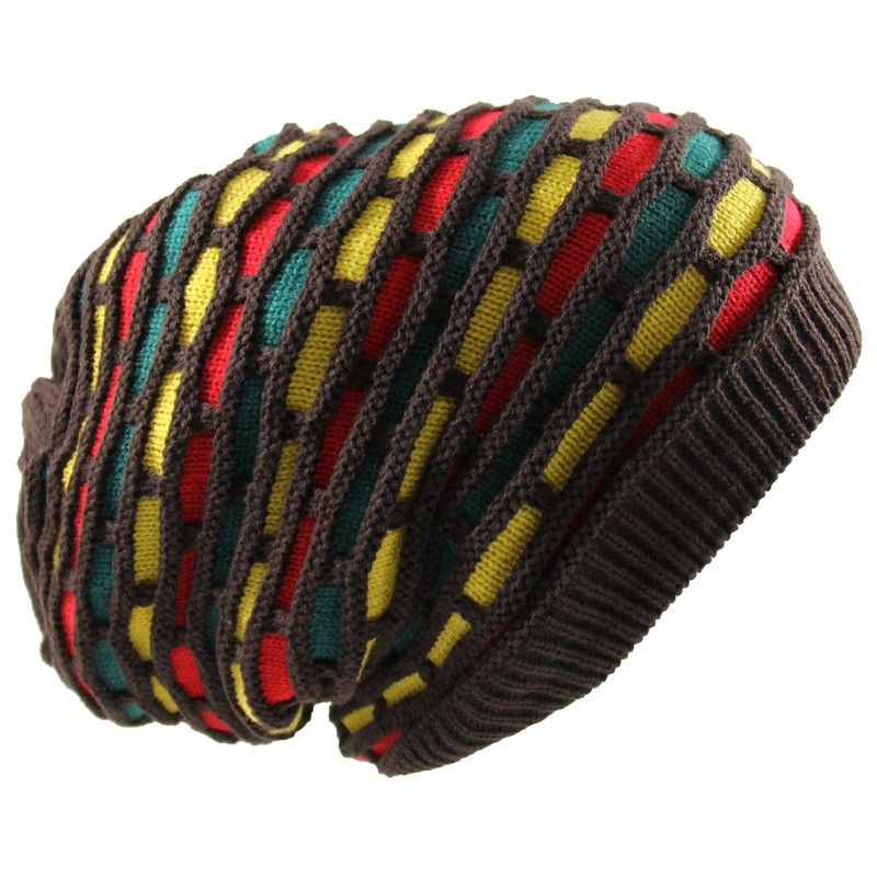 RW Rasta Beanie (Brown/Rasta)