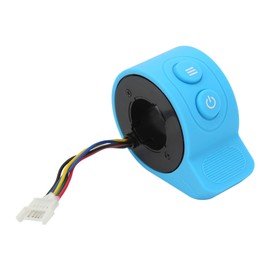 Electric Scooter Throttle Accelerator, ABS Plastic Thumb Accelerator Blue Sensitive Speed Control Finger Throttle Replacement Fit for HX Scooter General Accelerator