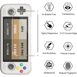 Murmure [2 Pack Screen Protector for Retroid Pocket 4 / Retroid Pocket 4 Pro, 9H Hardness [HD Clarity] Anti-Scratch Tempered Glass Screen Film,Easy Installation,Bubble Free