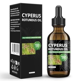 Cyperus Rotundus Oil for Hair Removal, 60ml Natural Cyperus Rotundus Oil with Vitamin E - Reduces Unwanted Hair Growth for Body, Shrinks Pores, Moisturizing & Soothing for All Skin Types