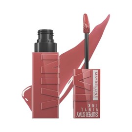 Maybelline Super Stay Vinyl Ink, Labial Líquido de Larga Duración, Efecto Vinilo y Acabado Brillante Instantáneo, Color Intenso por Hasta 16 Horas, To