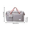 QUINTRA Grey Travel Bag with Dry/Wet Separator for Men and