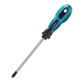 Skweawert PH2 6mm Magnetic Phillips Screwdriver Cross Head Screwdriver With 100mm/3.94" Cr-V Round Shaft Non Slip Comfortable Handle