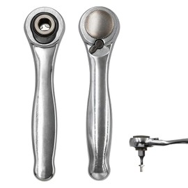 BCENG 1/4 Inch Mini Ratchet Bit Screwdriver 72-Tooth Ratchet Small Screwdriver Efficient and Labour-Saving Small Ratchet 1/4 Ratchet Small Socket Wrench for Bicycle Maintenance