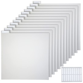 12 x 12 Inches Scrapbook Tabbed Dividers Scrapbook Paper Storage Dividers Page Dividers with Labels for Storage Box Cards File Holder (12 Pieces)