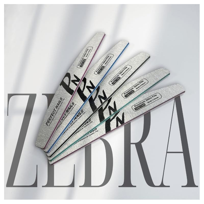 PERFECT NAILS Zebra File Nail File Nail Care File (Set