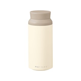 MOTTERU Microwave Safe Thermos Bottle (White) Thermo Stainless Steel Bottle, Reheating, Soup, White Water, Thermos Flask, Vacuum, Double Wall Construction, Heat Retention, Cold Insulation, Water