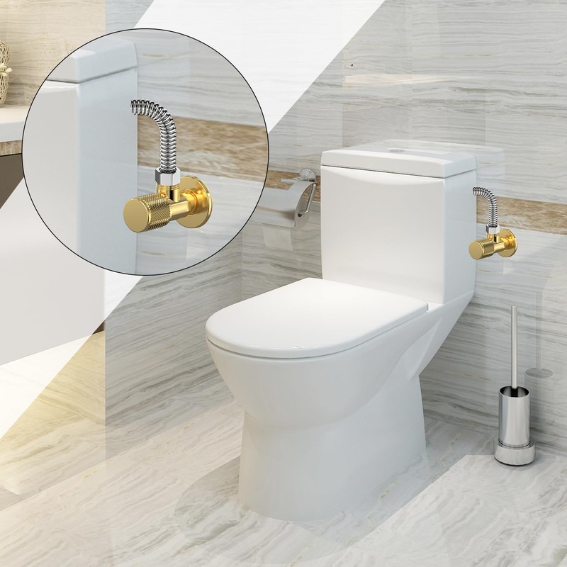 Bathroom Angle Stop Valve Shut Off Quarter Turn Hot Cold