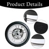 4Pcs Hub Centre Caps, 60mm Universal Black Alloy Wheel Hub