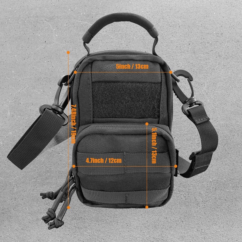 Roaring Fire Tinder Tactical Molle Utility Pouch, EDC Tool Organizer