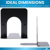 1InTheOffice Bookends for Shelves, Metal Bookends, 5 1/4" x 4