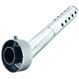 TIGRE BLANC General Purpose Inner Silencer, 1.9 inches (48 mm), Angled, Bike Exhaust, Baffle, Muffler, Noise Reducing, Volume Adjustment, Motorcycle, Stainless Steel, Gunmetal