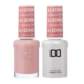 DND Duo Color From 601-699, UV/LED GelPolish and Air Dry Nail Lacquer, Matching Chip-Free Polish Duo, 0.5 Fl Oz Each:_614 Sun Tan