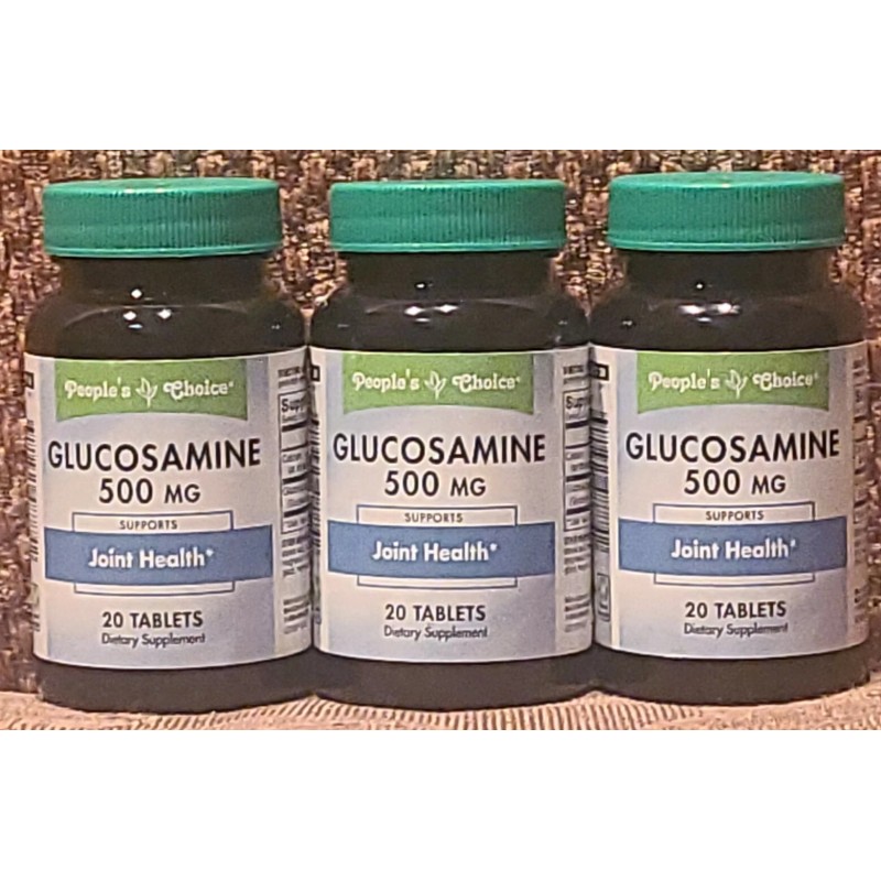 Nature`s Measure 2X Bottles People's Choice Glucosamine Joint Therapy 20
