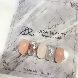 Dara Beauty April Art of the MonthMother-of-Pearl Wave Nails❣ - Nail Glue / 다라뷰티 4월 이달의아트자개 물결네일❣ - 네일글루