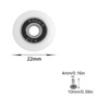 8 Pcs Shower Door Rollers, Bathroom Glass Door Rollers with