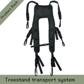 bssiwbepon Tree Stand Backpack Straps Treestand Transport System Lightweight Universal Climber Carrier Shoulder System Comfortable Deer Hunting Climbing Carrying Pack Fits Most Tree Stands Black