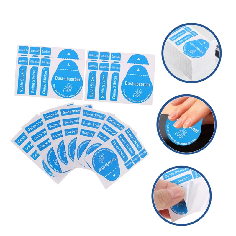 TEHAUX 200Pcs Dust Removal Stickers for Phones Dust Absorber for