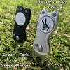 ITAZURA USAGI Golf Golf Marker & Green Fork (Black) with