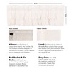 VHC Brands Simple Life Flax Valance, 16x60, Antique White