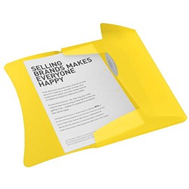 Esselte Vivida 3 Flap Folder - Yellow