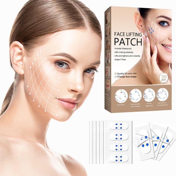 NBF Face Lift Tape Invisible, Face Tapes for Lifting Sagging