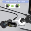 HATMINI 6FT Firewire 9 Pin Cable, IEEE 1394 Firewire 9