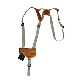 Barsony Saddle Tan Leather Shoulder Holster for Taurus Millennium Pro Right