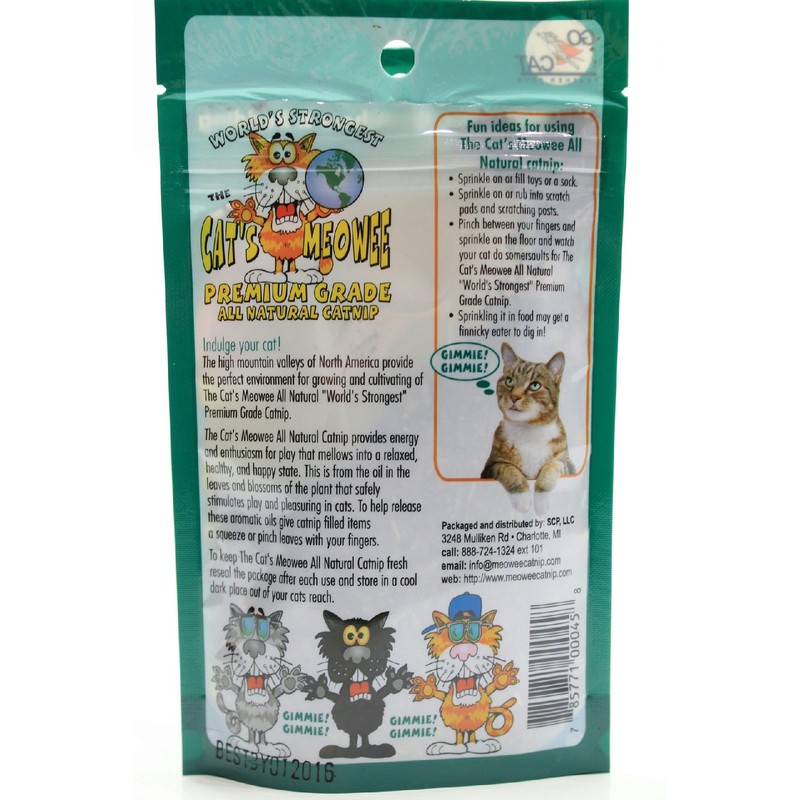 The Cat's Meowee Organic Catnip 0.352 oz