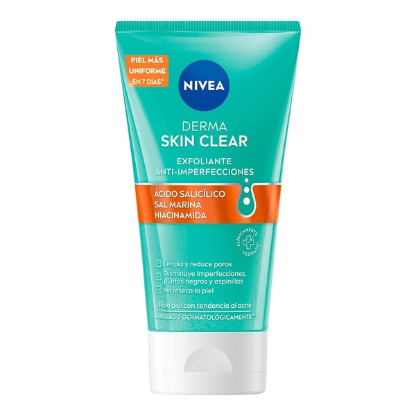 NIVEA Derma Skin Clear Exfoliante Anti-imperfecciones (150 ml) - Producto