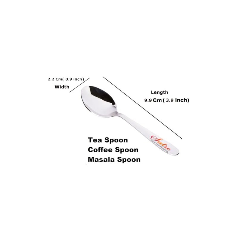 Stainless Steel Spice Containers Spoons Set of 18, Small Spoons,