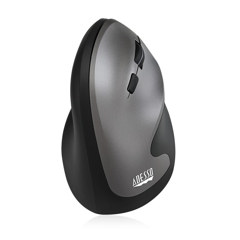 Adesso iMouse A20 Ergonomic Wireless Mouse, 1000/1600/2400 DPI, Vertical Design,