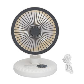 Small USB Desk Fan Silent Strong Wind Efficient 3 Speeds Adjustable Air Circulation Table Fan for Office Home Travel White