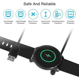 LKHSYAN Smartwatch Charger Cable Magnetic Universal USB Charging Cable 2.84mm 2-Pin Devices